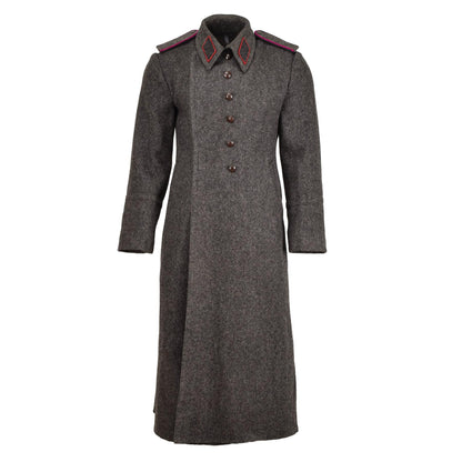 Bulgarian army vintage woolen coat Brown