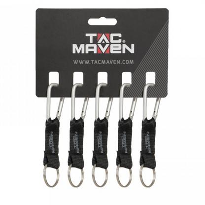 TAC MAVEN Tactical 5 mm aliumininiai karabinai, 5 vnt., žygiams ir stovyklavimui