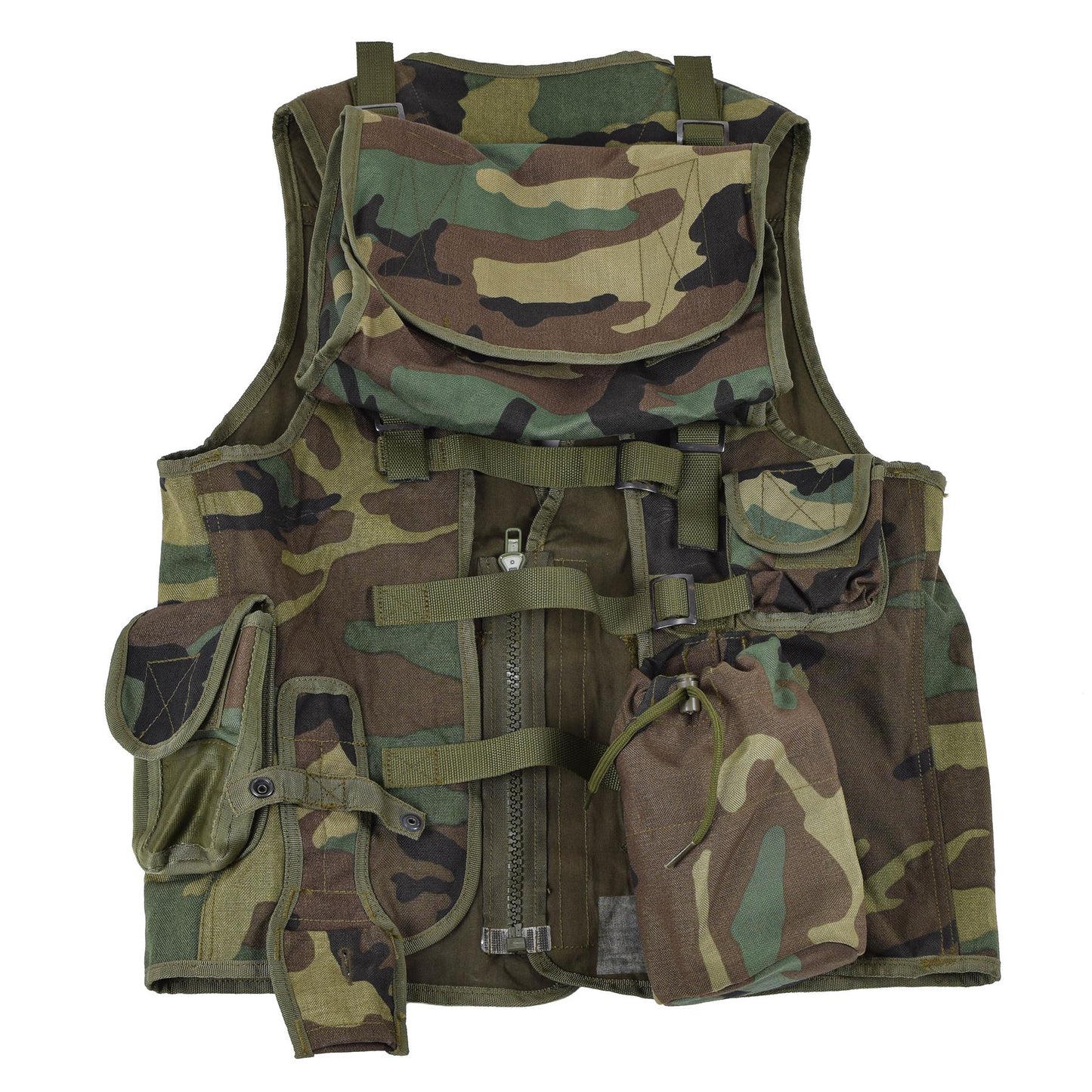 NATO ammunition vest with holsters Woodland print