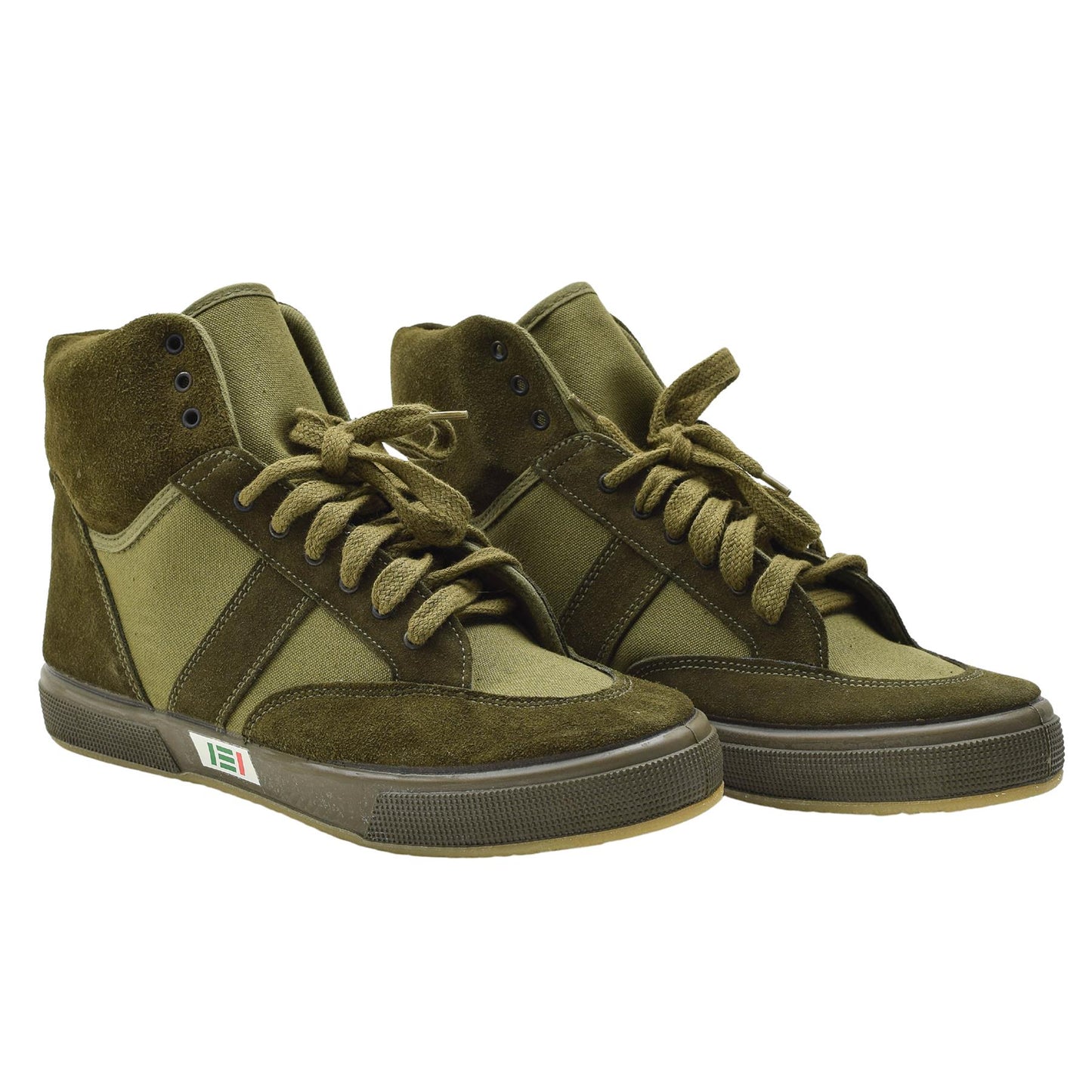 Italian military sports high boots olive