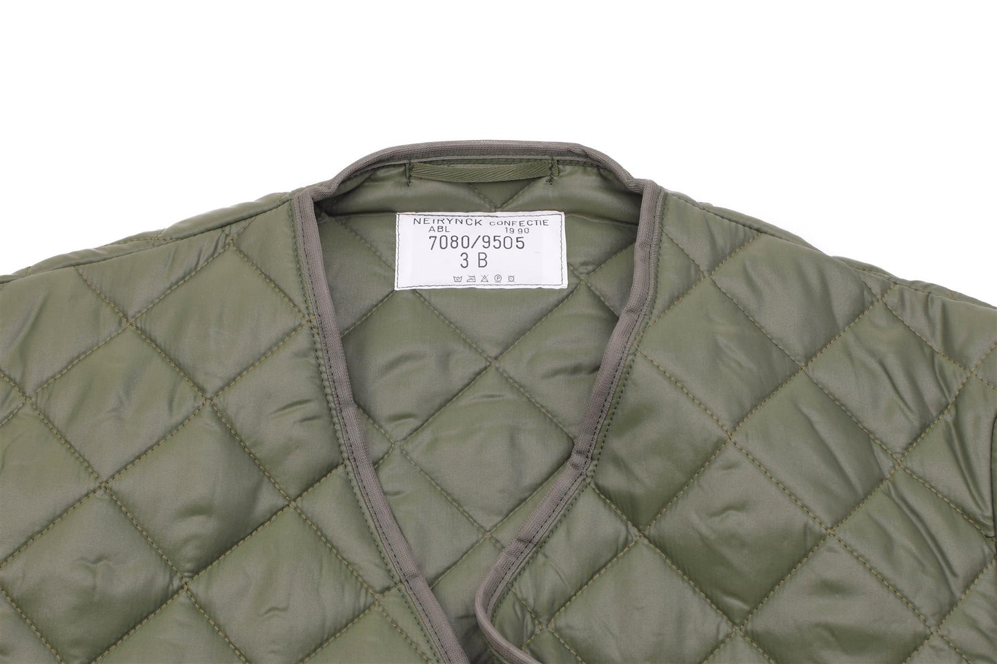 Swedish army winter jacket quilted lining Olive