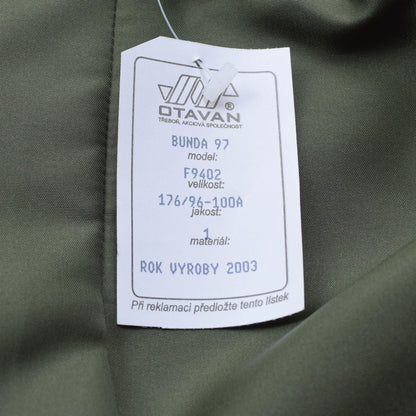 Daily jacket of the Czech army in green color