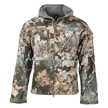 MIL-TEC Softshell Waterproof Tactical Jacket with Hood WASP Print