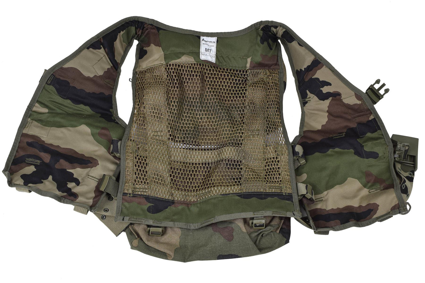 French army ammunition vest with holsters CCE printing