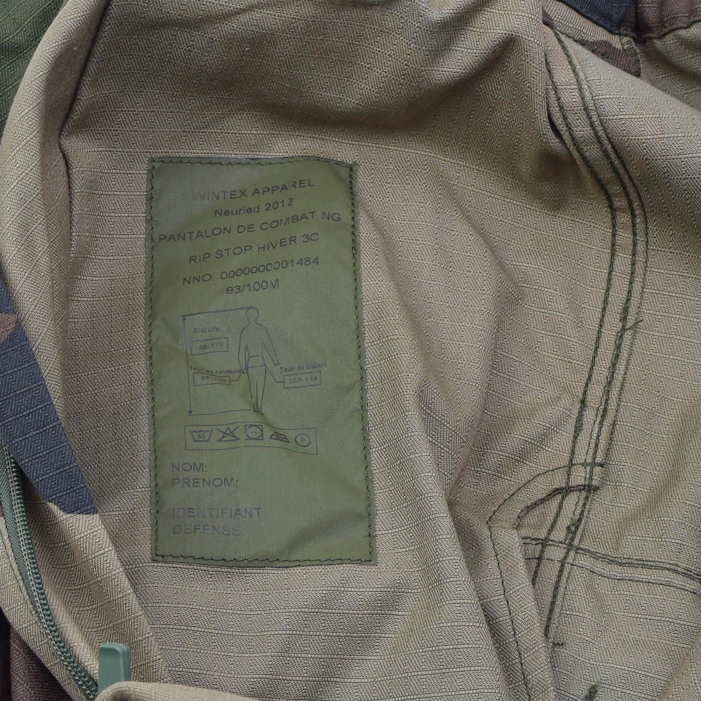 Prancūzijos kariuomenės kovinės FELIN F4 kelnės Ripstop CCE marginimo