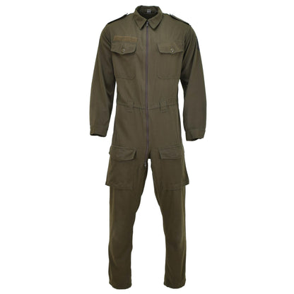 Austrian army work mechanic overalls with pockets