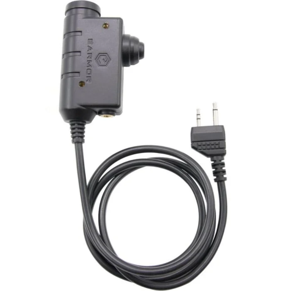 Earmor M51-MID PTT adapteris Midland radijo stotelėms juodas