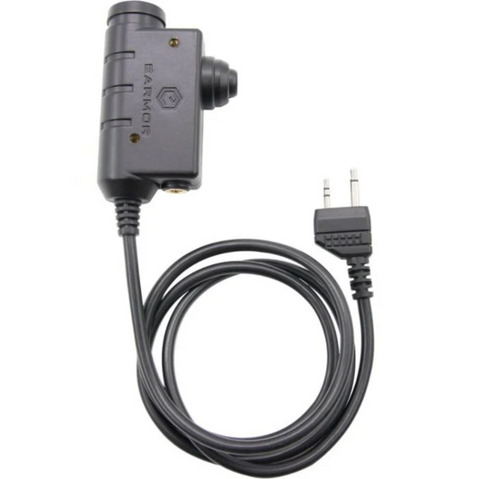 Earmor M51-MID PTT adapteris Midland radijo stotelėms juodas