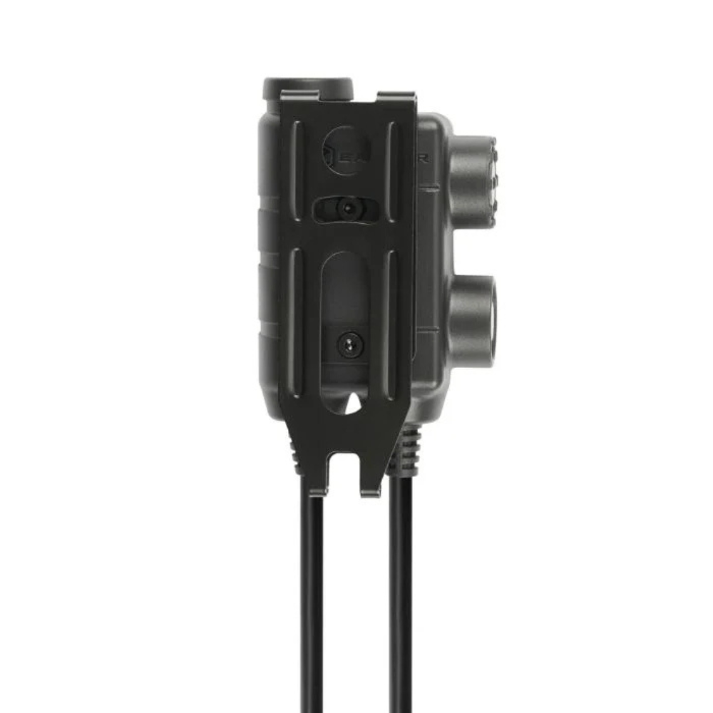 Earmor Dual PTT adapteris Kenwood Baofeng 2 kontaktų laidinis taktinis juodas