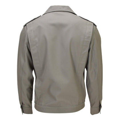 French army classic jacket with buttons, gray