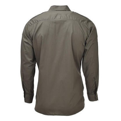 Austrian army field uniform shirt with long sleeves olive