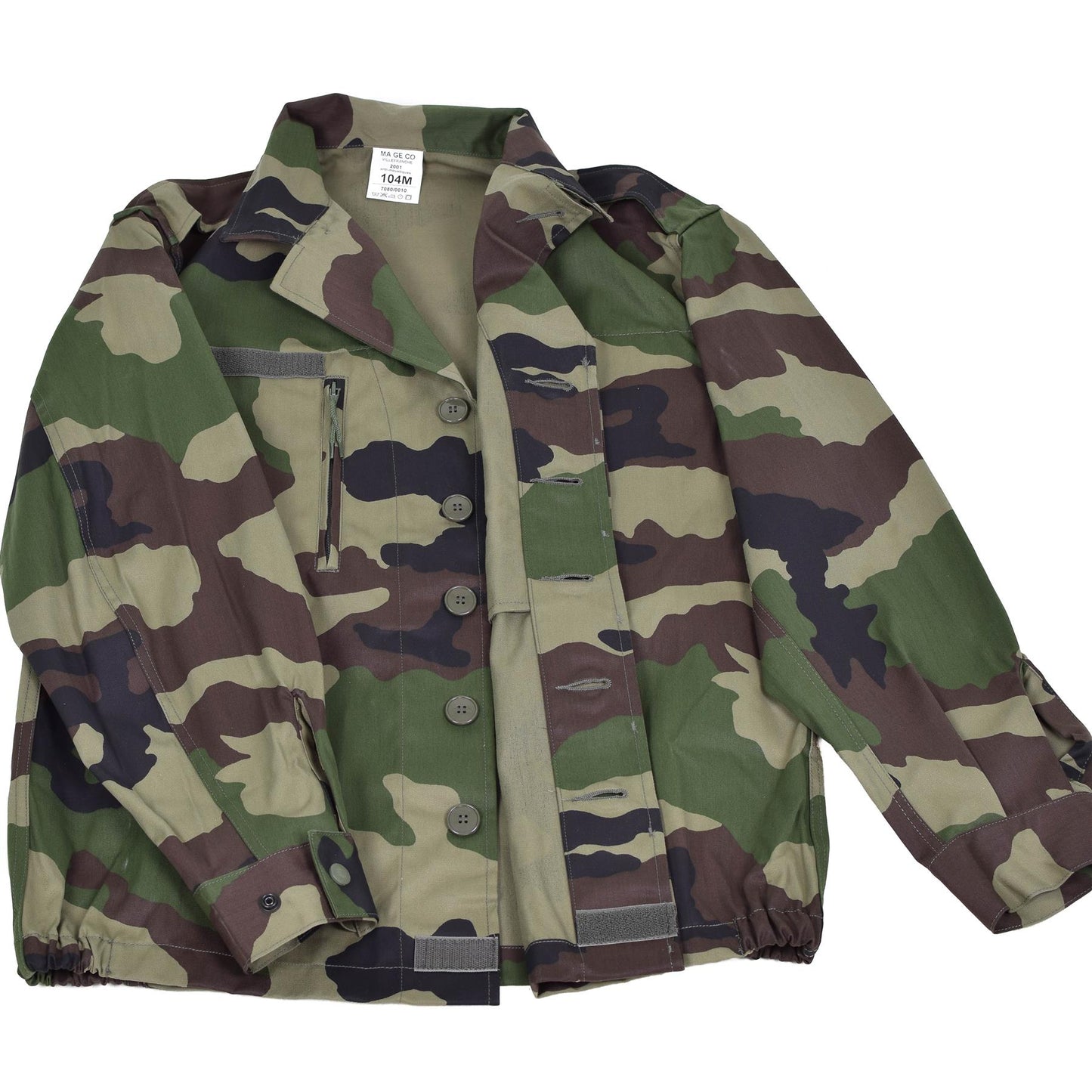 French army uniform jacket Fatigue CE printing