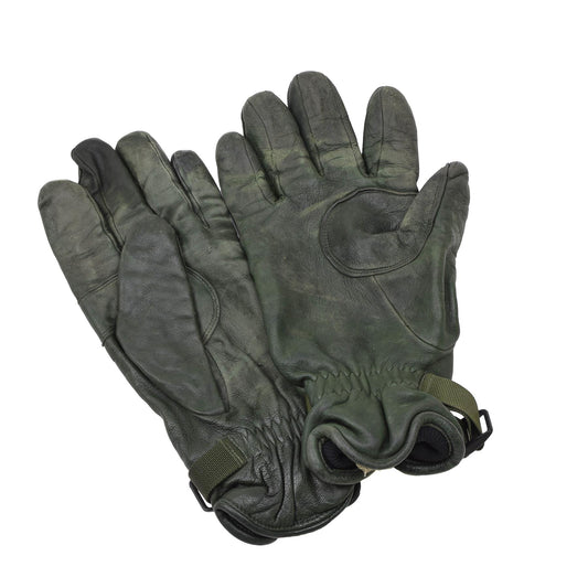 British Army MK II Lined Leather Gloves Olive