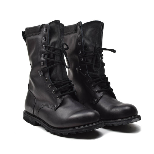 French army boots waterproof natural leather