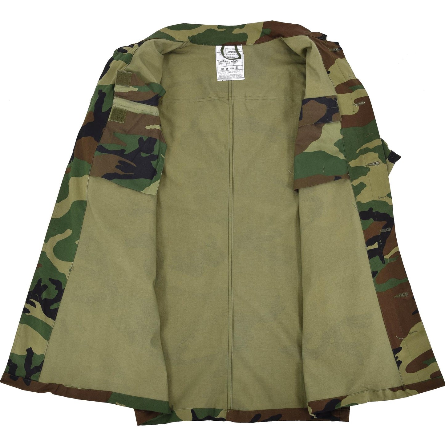 Italian army field jacket woodland print