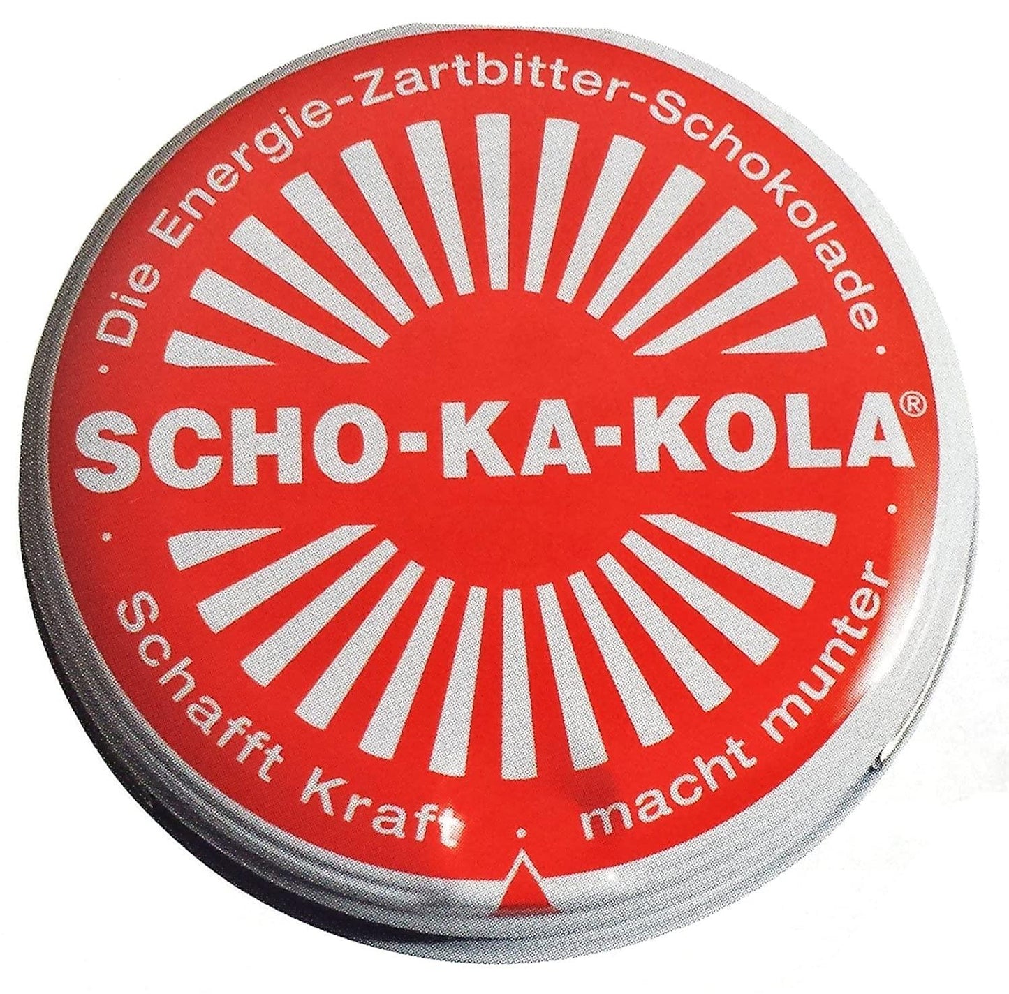 SCHO-KA-KOLA can "Energy" dark chocolate with caffeine and kola nuts 100g