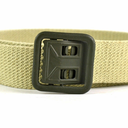 French army belt with metal buckle Khaki