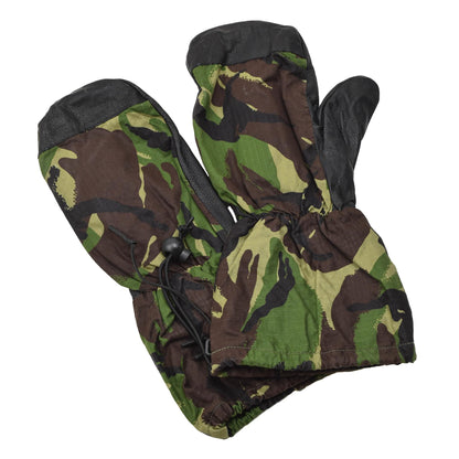 British Army Leather Gloves DPM Printing