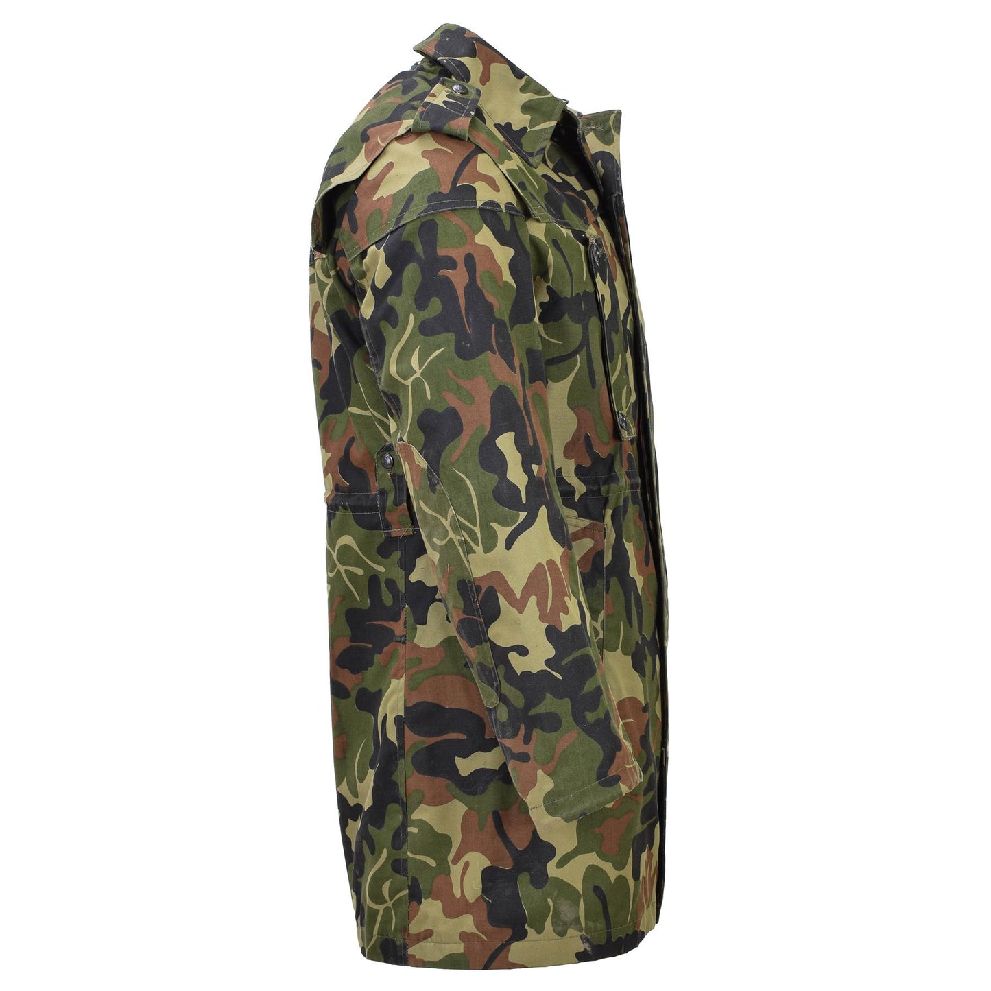 Romanian army long field parka M93 with hood Leaf print