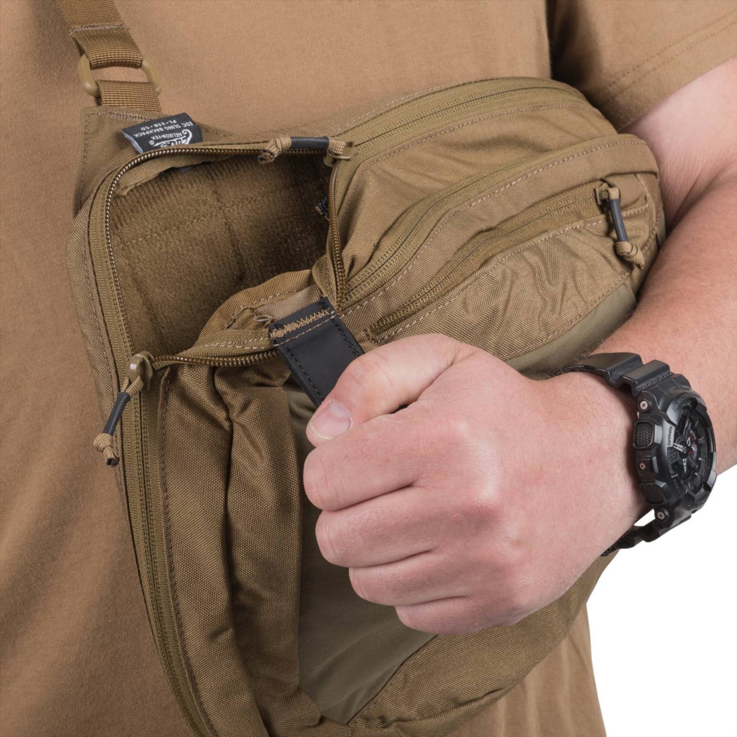 Helikon-Tex EDC kuprinė per petį Cordura nailonas juoda