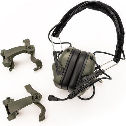 EARMOR M32X Plus elektroninės klausos apsaugos ARC Rail ausinės Foliage Green
