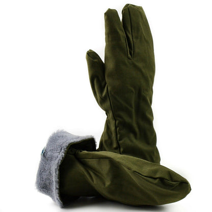 Czech army winter mittens with separate index finger Olive