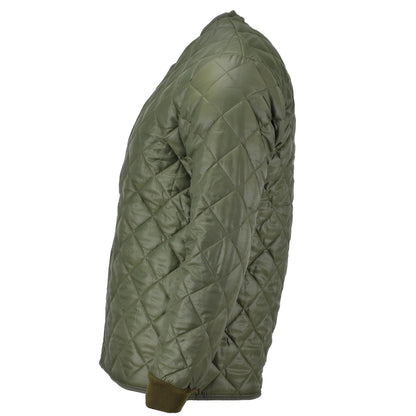 Swedish army winter jacket quilted lining Olive