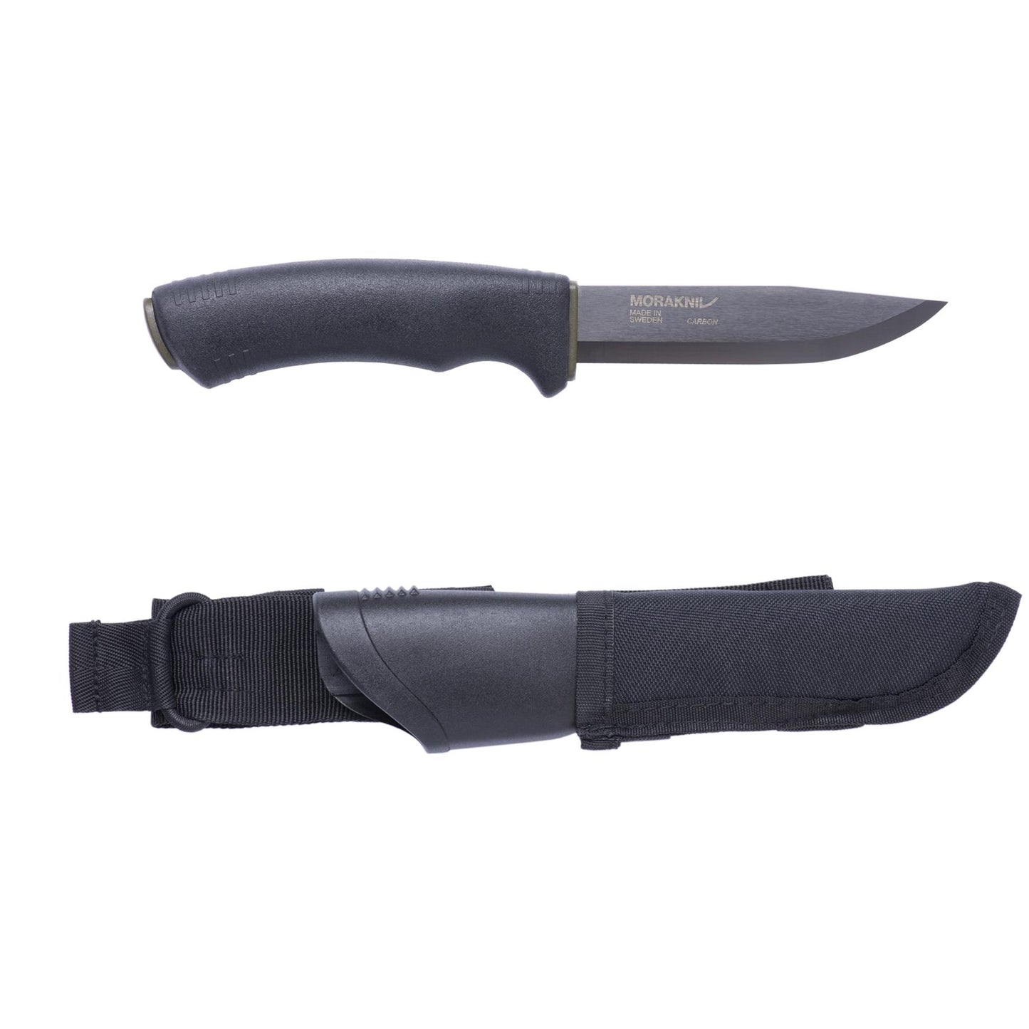 MORAKNIV Bushcraft Expert carbon steel knife with nylon sheath