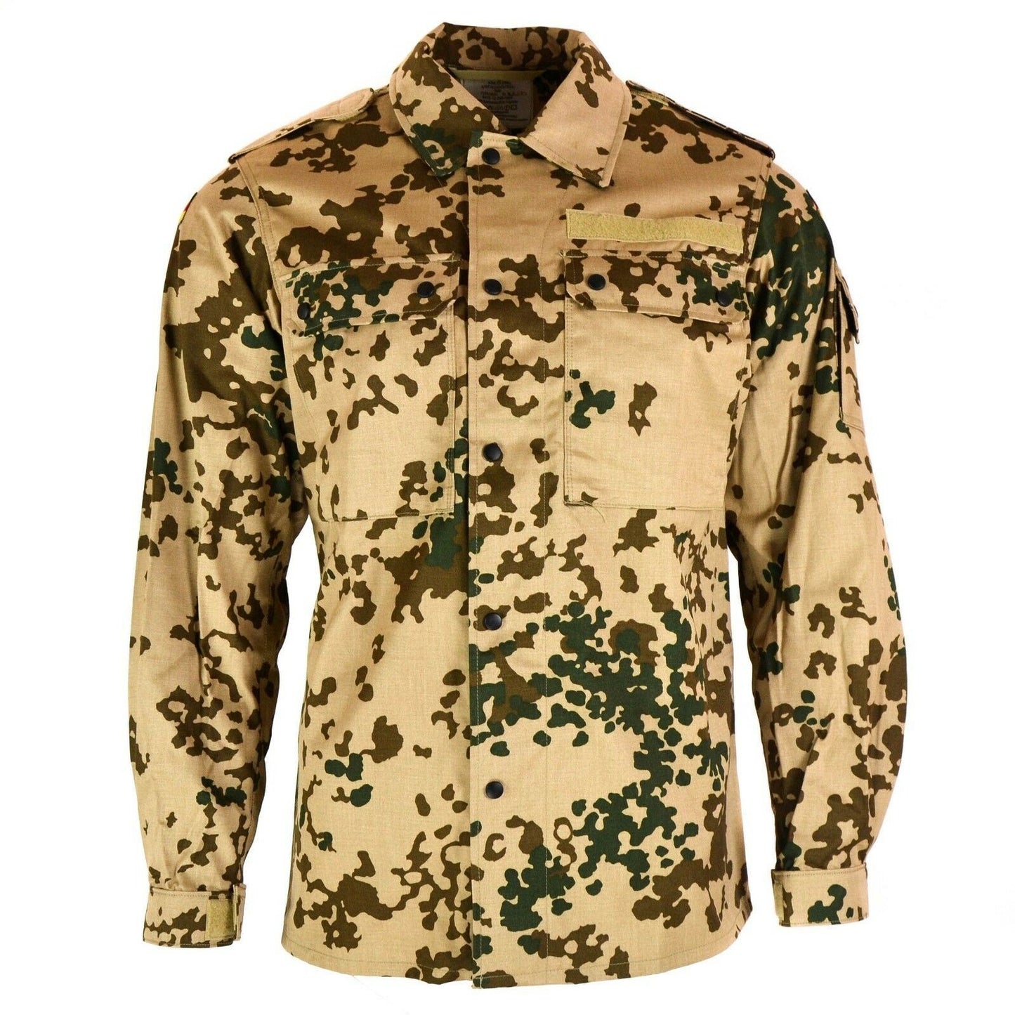 German army uniform shirt with long sleeves in Tropentarn print