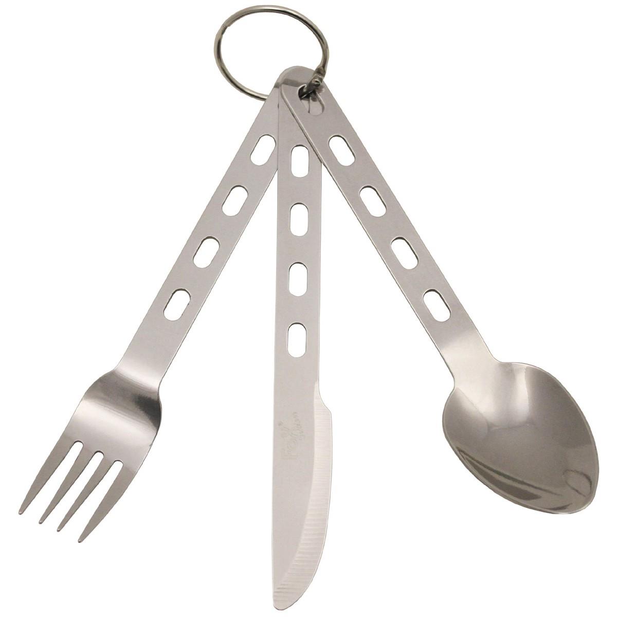 MFH cutlery set of stainless steel fork spoon knife