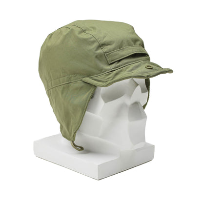 Dutch Army Paratrooper Cap with Ear Flaps Olive