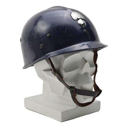 Belgian Army Vintage Police Helmet Blue