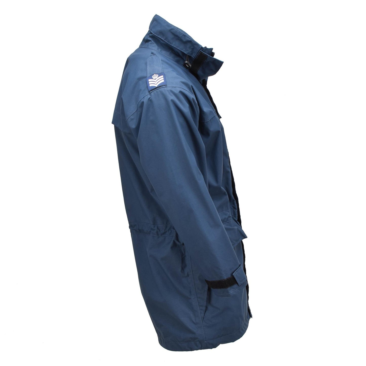 United Kingdom military waterproof parka in blue