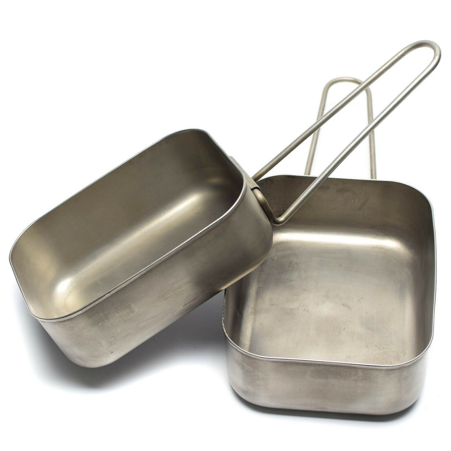 Dutch army stainless steel food containers 2 pcs