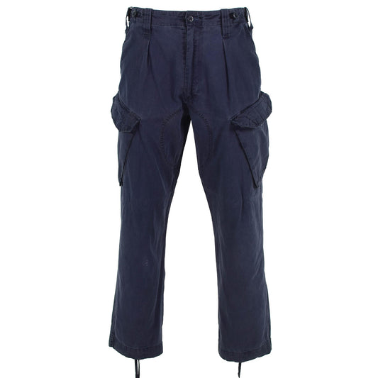 United Kingdom army trousers with cargo pockets in blue