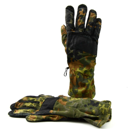 German army tactical gloves Flecktarn printing