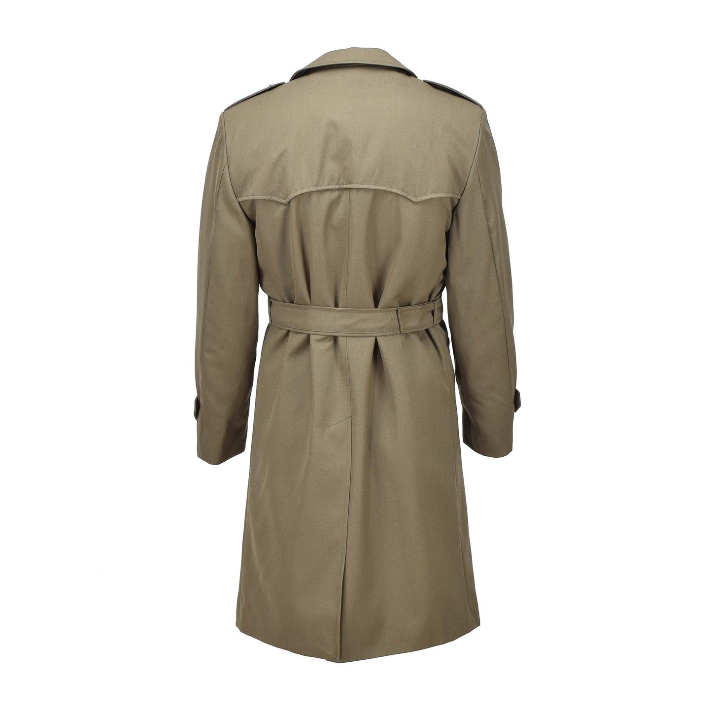 Italian army military coat with padded belt Khaki