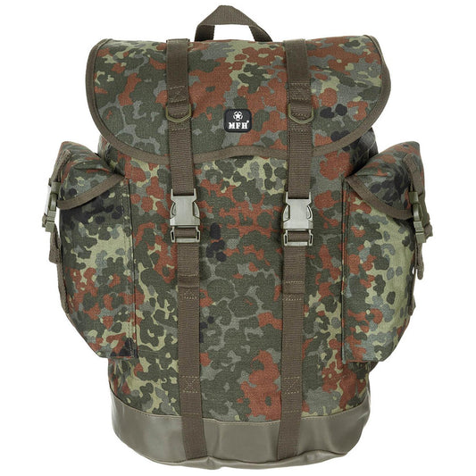 MFH tactical 30l backpack with quick release buckles BW Mountain print