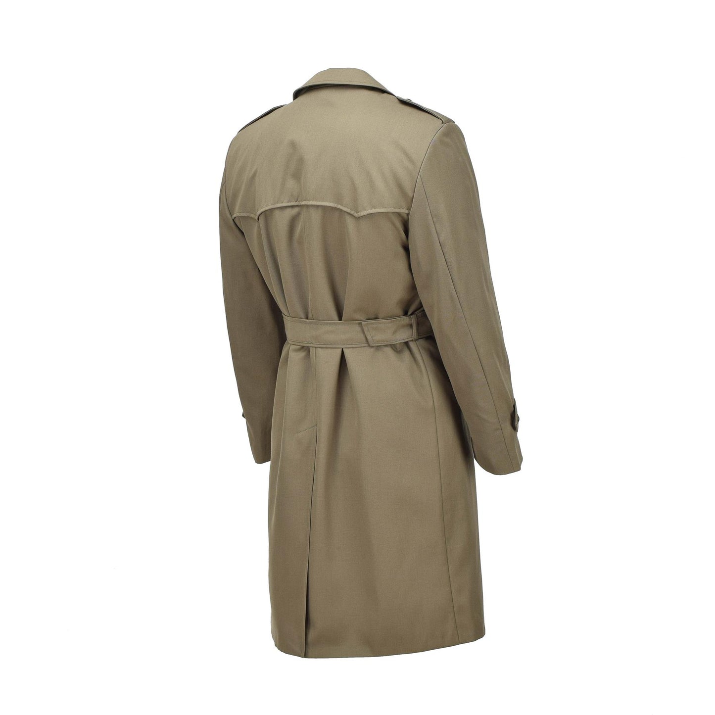 Italian army military coat with padded belt Khaki