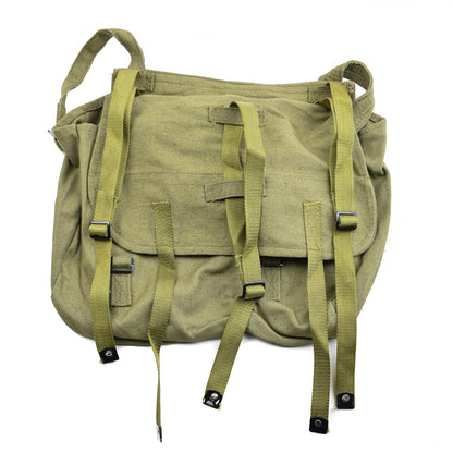 Romanian army vintage 9l shoulder bag in olive color