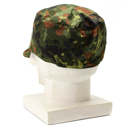 German army air force cap with beak Flectarn print
