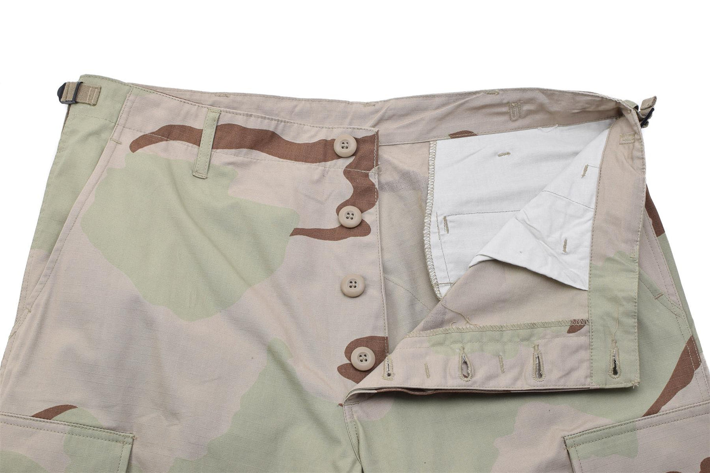 Olandijos kariuomenės lauko kelnės su cargo kišenėmis 3-Color Desert marginimo