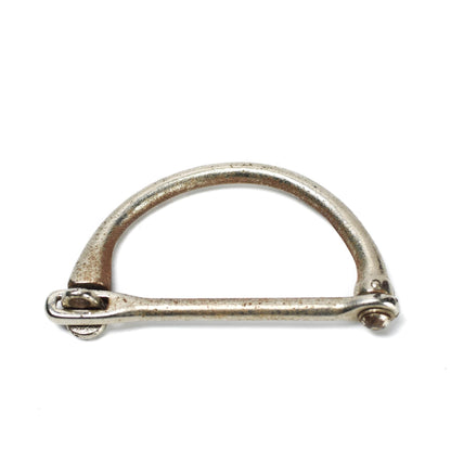 German military D-shaped steel lock for bags