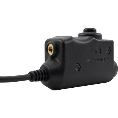 Earmor PTT adapteris Motorola 1 kontakto radijo stotelėms juodas