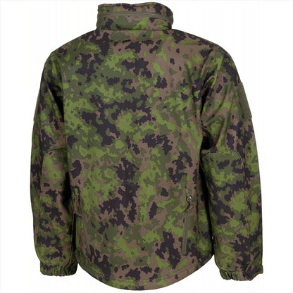 MFH Scorpion Softshell striukė vandeniui ir vėjui atspari M05 marginimo, taktinė softshell striukė kamufliažas.