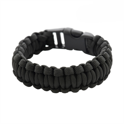 M-TAC taktinė Paracord apyrankė išgyvenimo virvė 3 m juoda