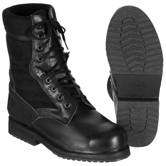 Italian army combat boots demi-season black