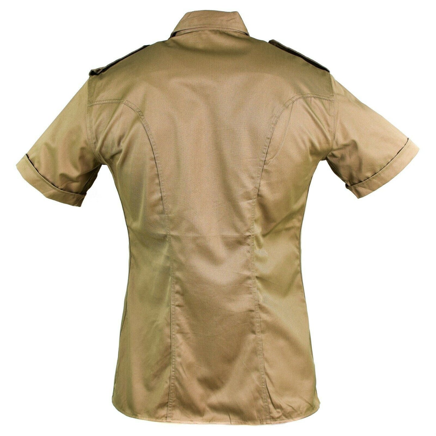 Italian army shirt with short sleeves in Khaki color