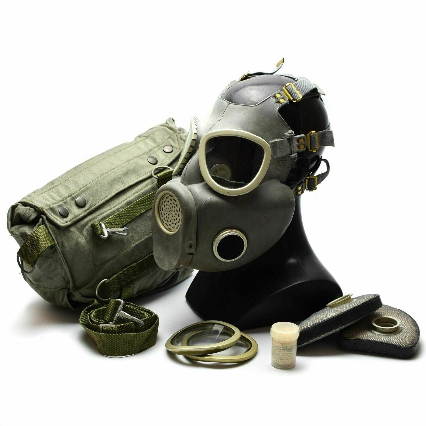 Polish army gas mask MP-4 NBC Olive/Grey