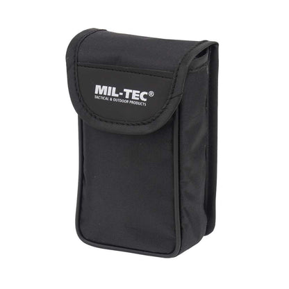 MIL-TEC Gen II sulankstomi žiūronai 10x25 su dėklu Desert spalvos apsauginis nailoninis dėklas.